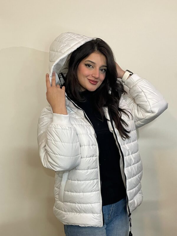 Puffer Jacket with Deattachable Hoodie - Image 2